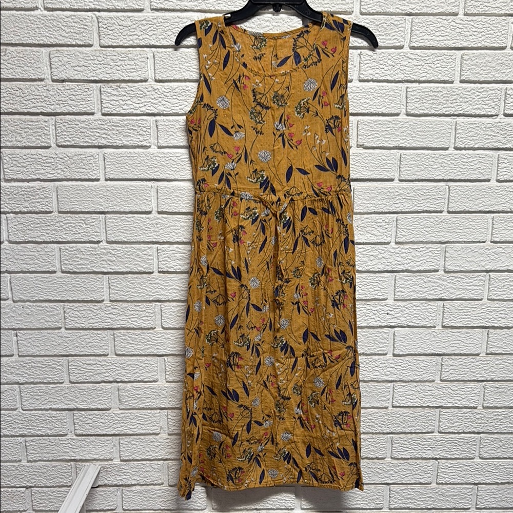 Chic Yellow Midi Dress